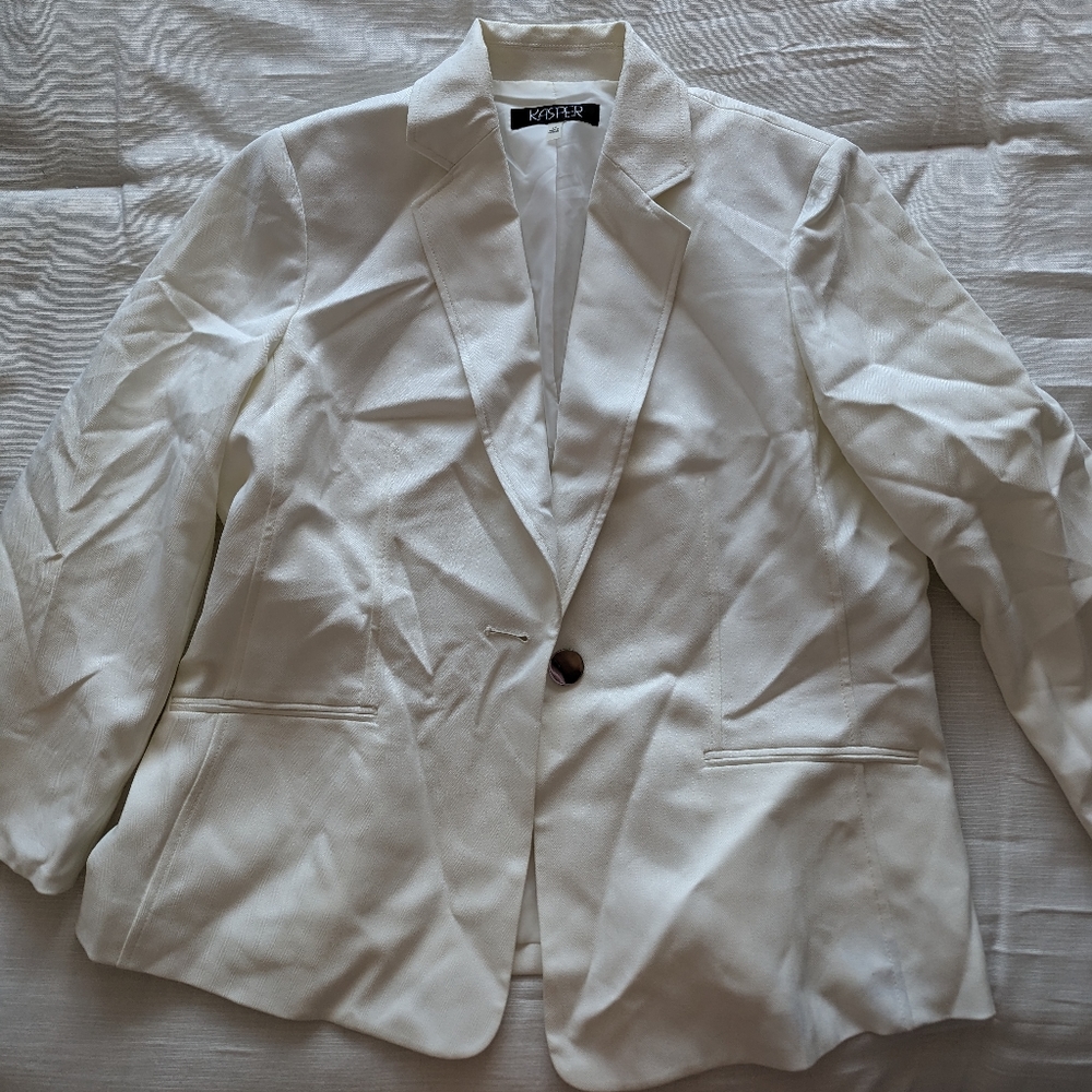White Kasper blazer